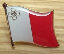 MALTA MALTESE Flag Metal Lapel