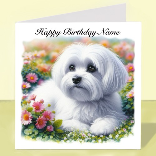 Personalised maltese dog - personalised,