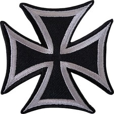 Black Grey Maltese Cross