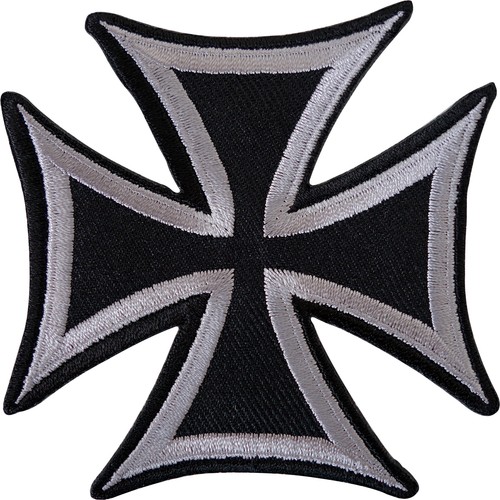 Black grey maltese cross - grey,