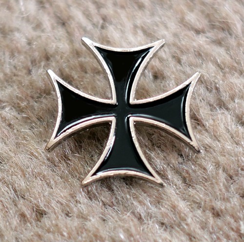 Enamel maltese cross iron - enamel,