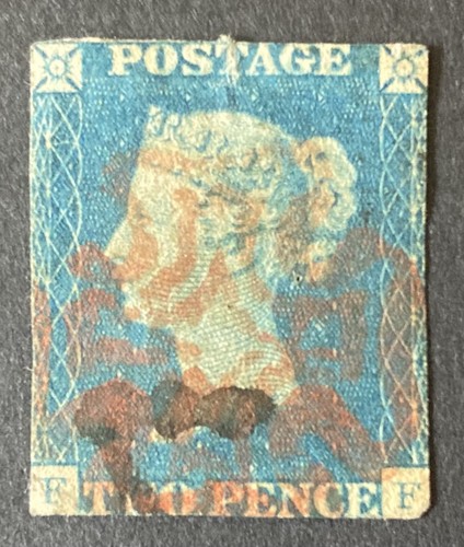 1840 blue used with - 1840., 2d