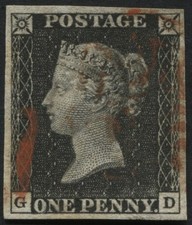 SG2 1d Black GD, handsome Red