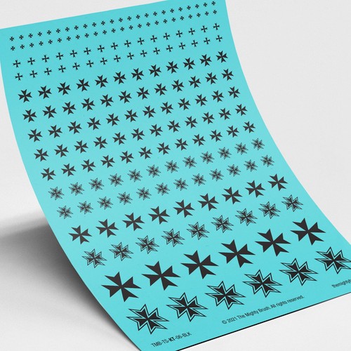 Maltese cross waterslide - cross,